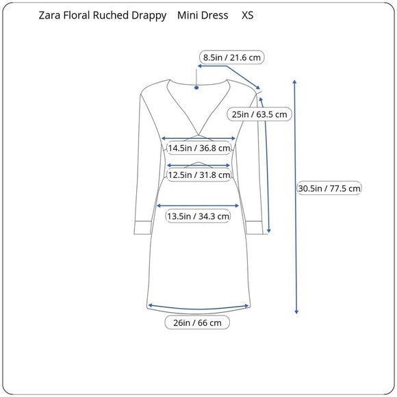 Zara Size XS Ruched Tiered Semi Sheer Resort Floral Print Draped Mini NEW Dress - Picture 5 of 15